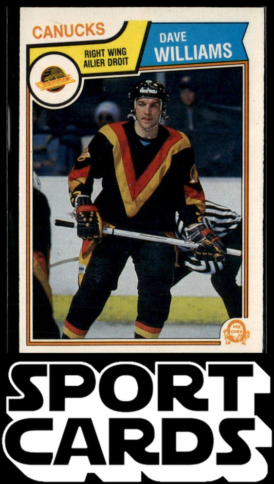 1983-84 O-Pee-Chee #363 Dave Williams SportCards.com