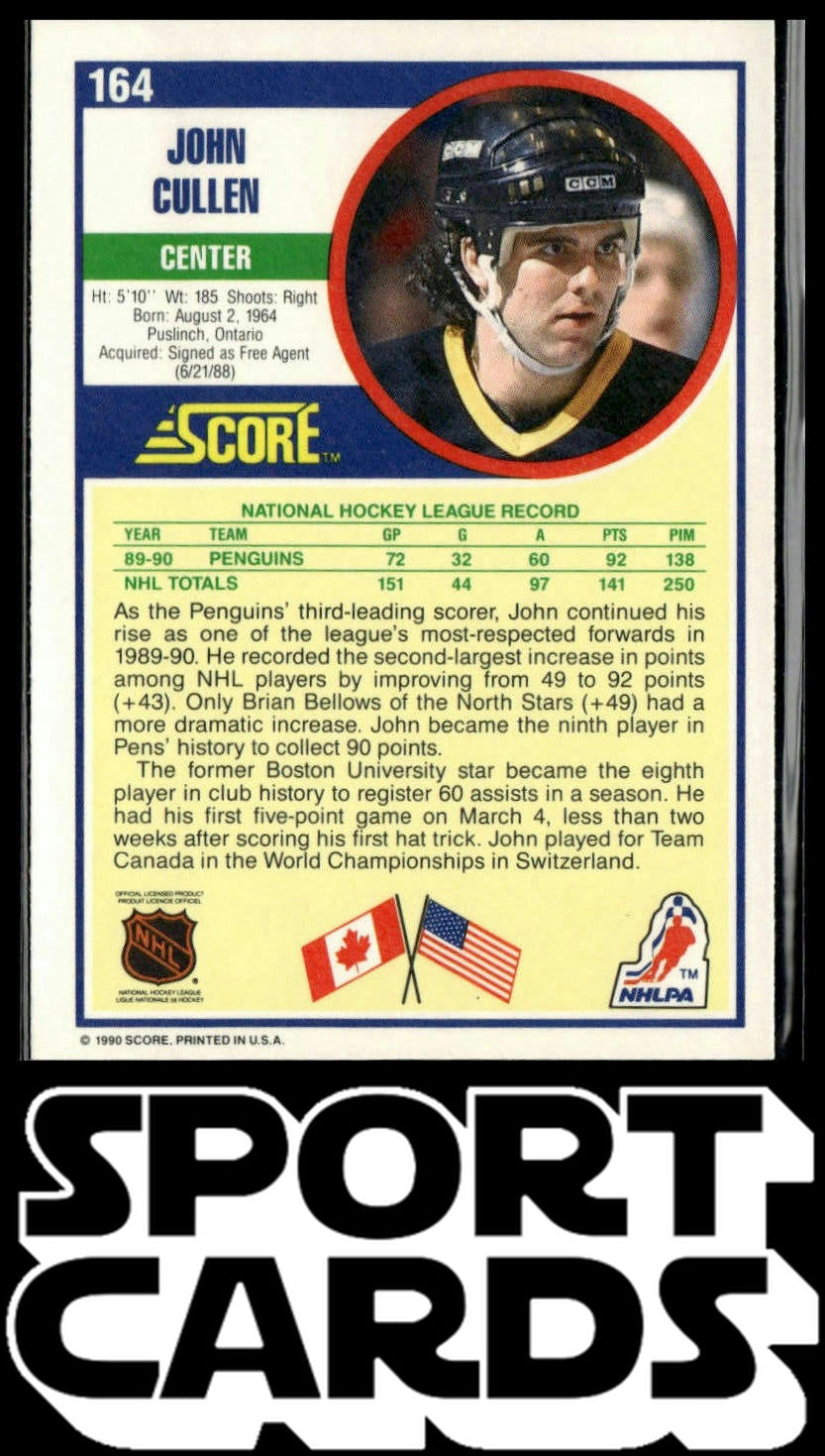 1990-91 Score Canadian #164 John Cullen SportCards.com