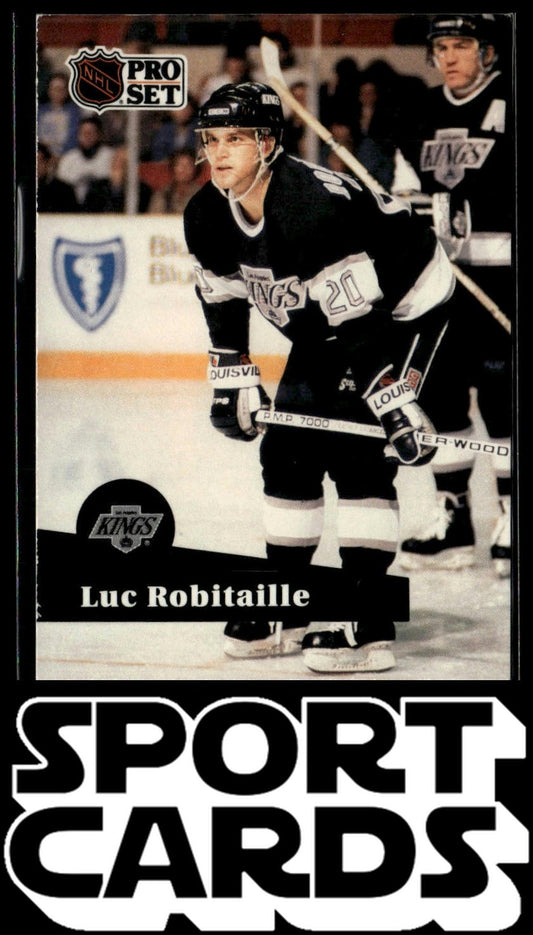 1991-92 Pro Set #95 Luc Robitaille SportCards.com