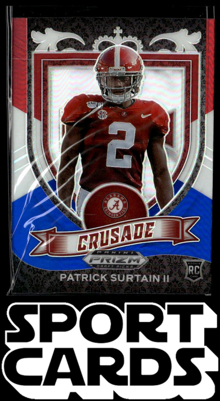 2021 Panini Prizm Draft Picks  #178 Patrick Surtain II Red White & Blue