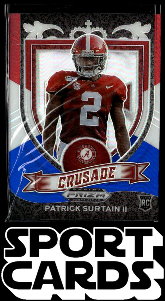 2021 Panini Prizm Draft Picks  #178 Patrick Surtain II Red White & Blue