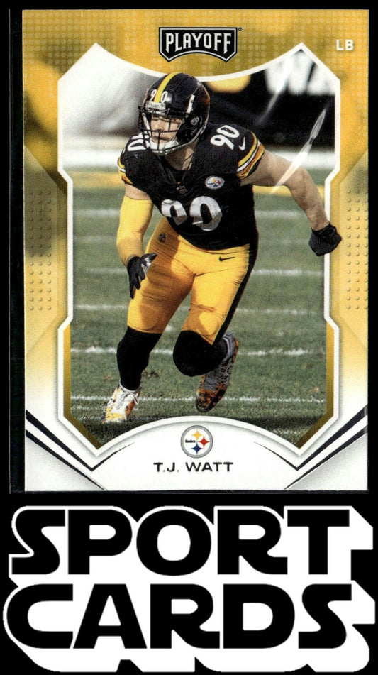 2021 Panini Playoff #47 T.J. Watt SportCards.com