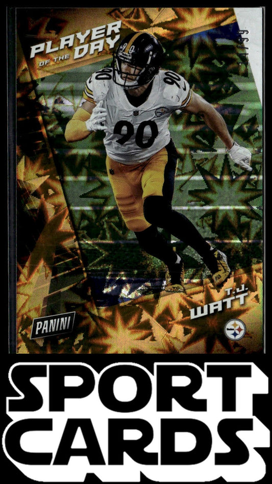 2021 Panini Player of the Day #43 T.J. Watt Silver SportCards.com
