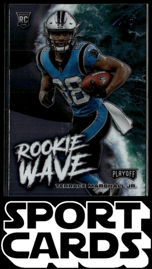 2021 Panini Playoff #RW-TMA Terrace Marshall Jr. Rookie Wave SportCards.com