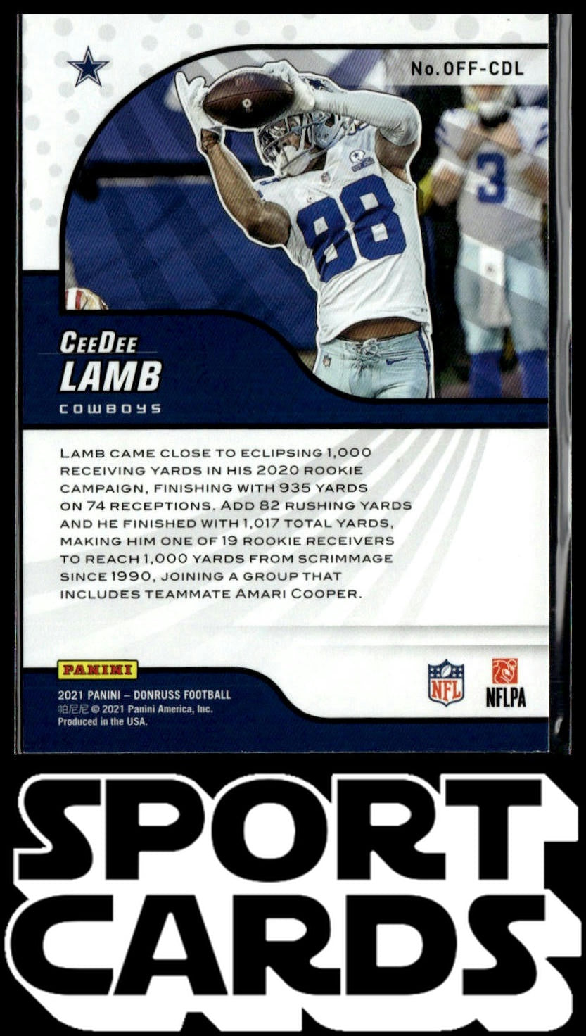 2021 Donruss #OFF-CDL CeeDee Lamb Liftoff! SportCards.com