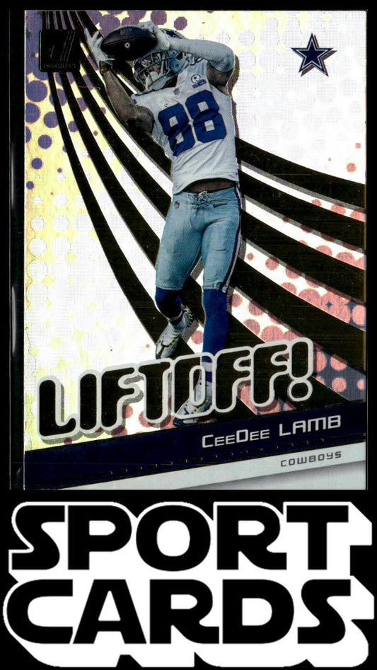 2021 Donruss #OFF-CDL CeeDee Lamb Liftoff! SportCards.com