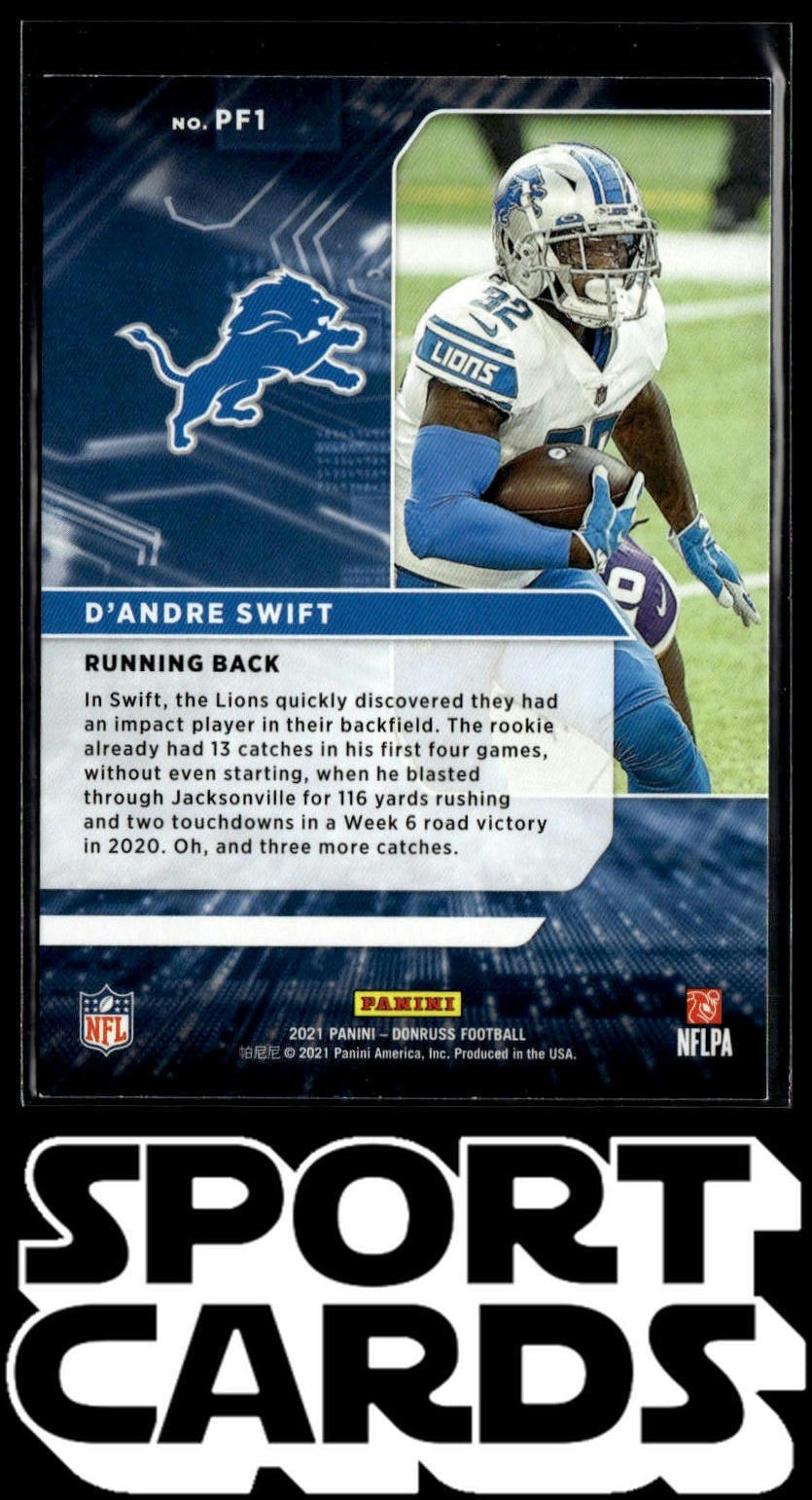 2021 Donruss #PF1 D'Andre Swift Power Formulas SportCards.com