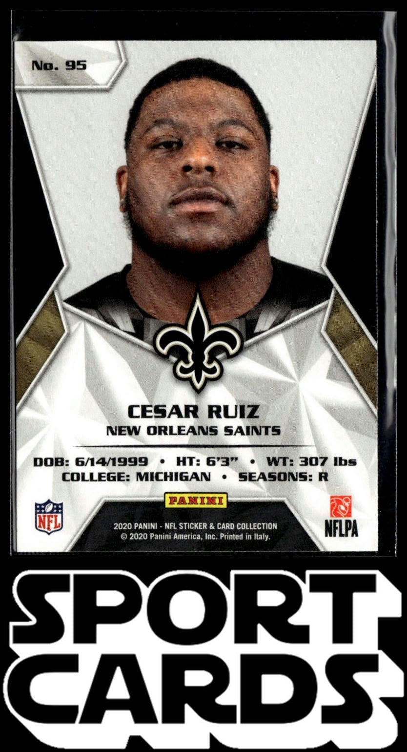 2020 Panini Sticker & Card Collection #95 Cesar Ruiz Cards SportCards.com
