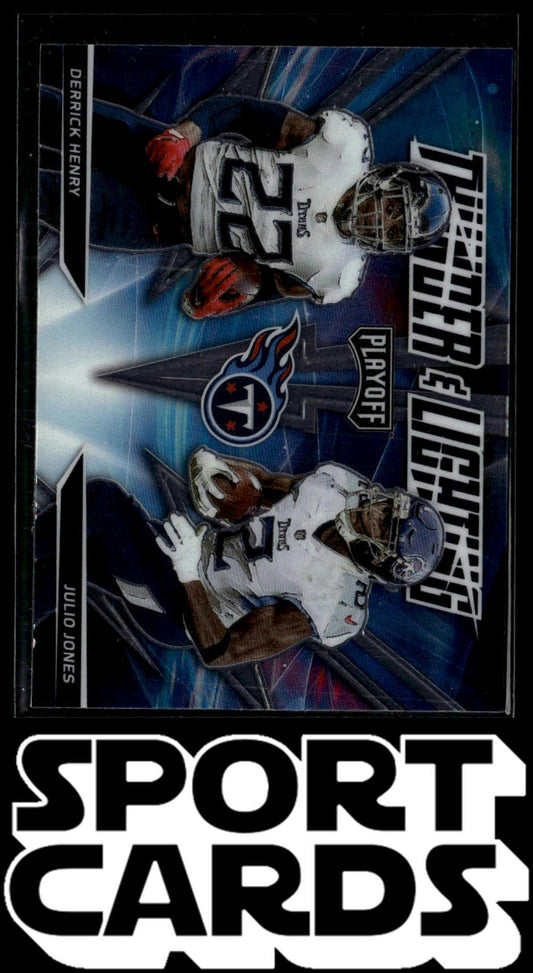 2021 Panini Playoff #TL-1 Derrick Henry / Julio Jones UER Thunder & Lightning