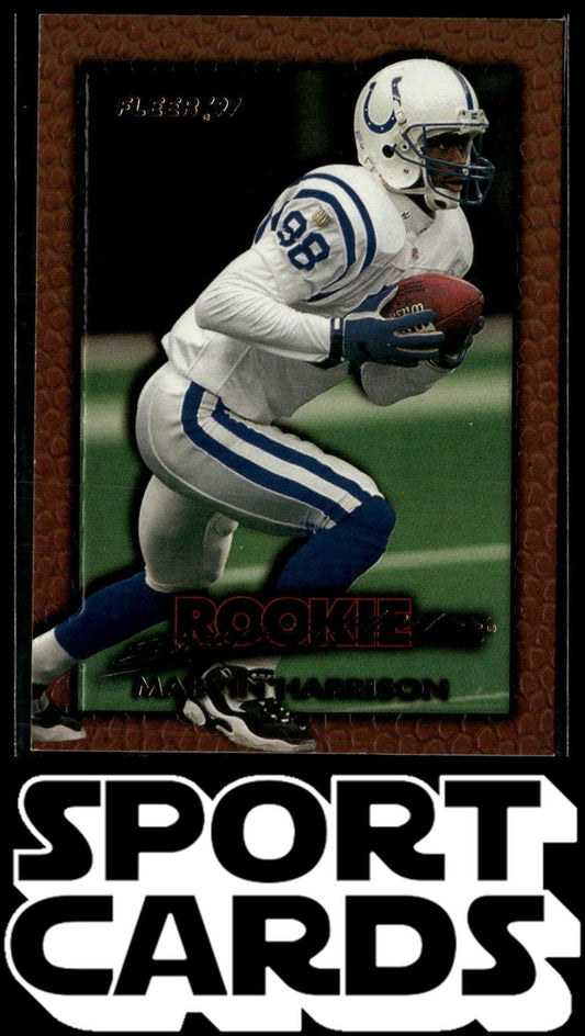 1997 Fleer #10 Marvin Harrison Rookie Sensations SportCards.com