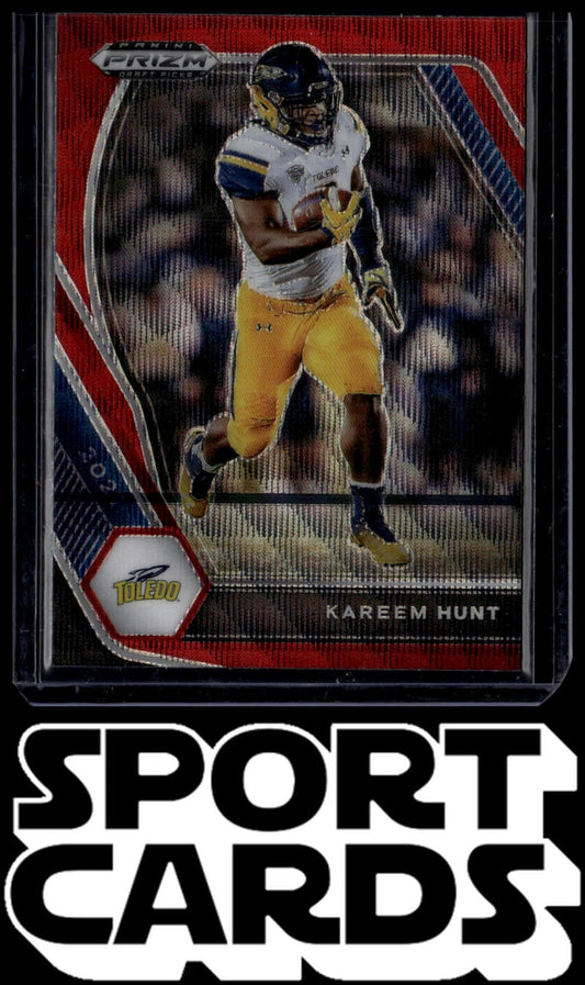 2021 Panini Prizm Draft Picks Collegiate #89 Kareem Hunt Ruby Wave