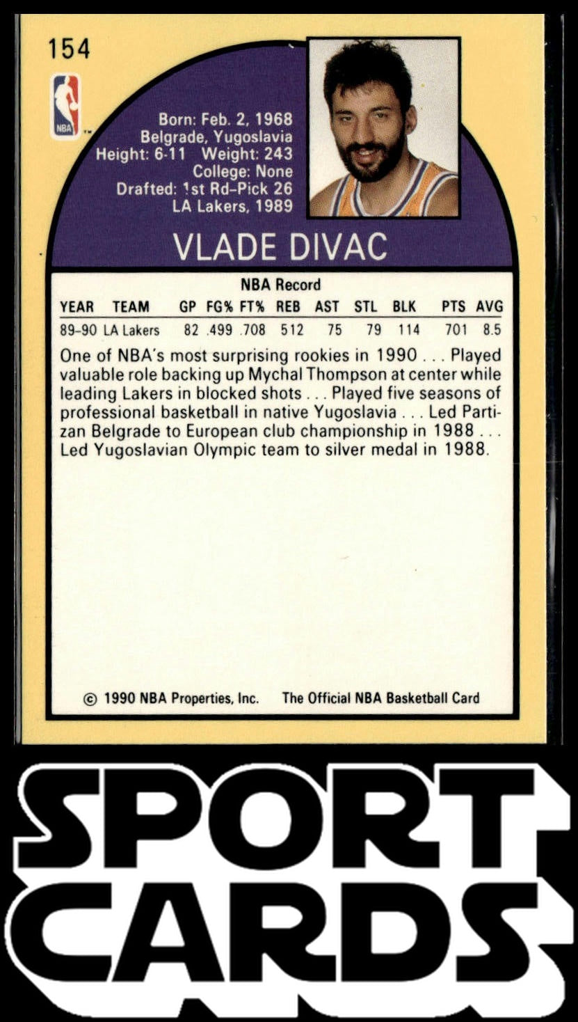 1990-91 Hoops #154 Vlade Divac SportCards.com