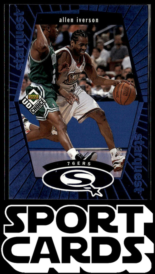 1998-99 UD Choice #SQ20 Allen Iverson StarQuest Blue SportCards.com