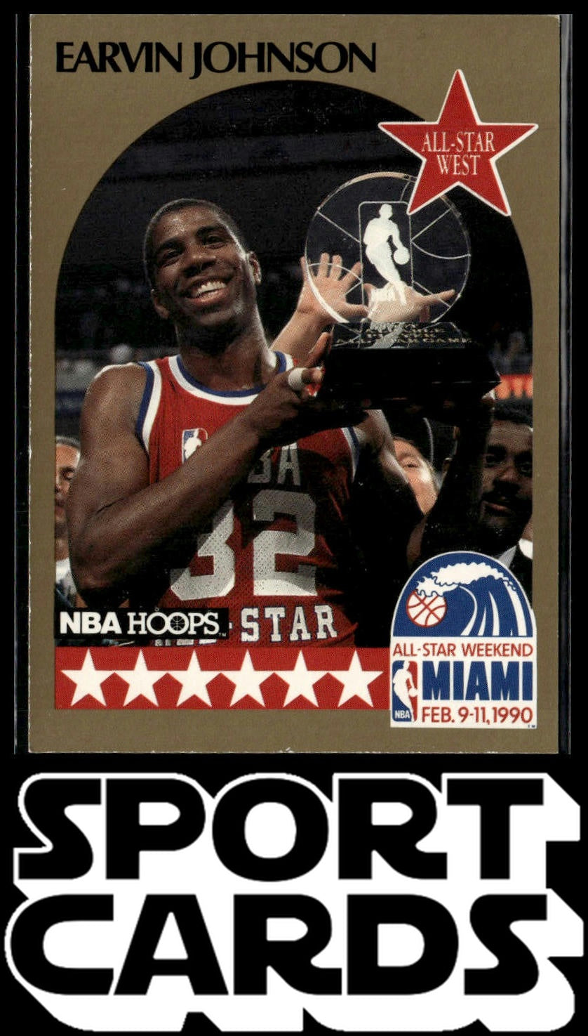 1990-91 Hoops #18 Earvin Johnson SportCards.com
