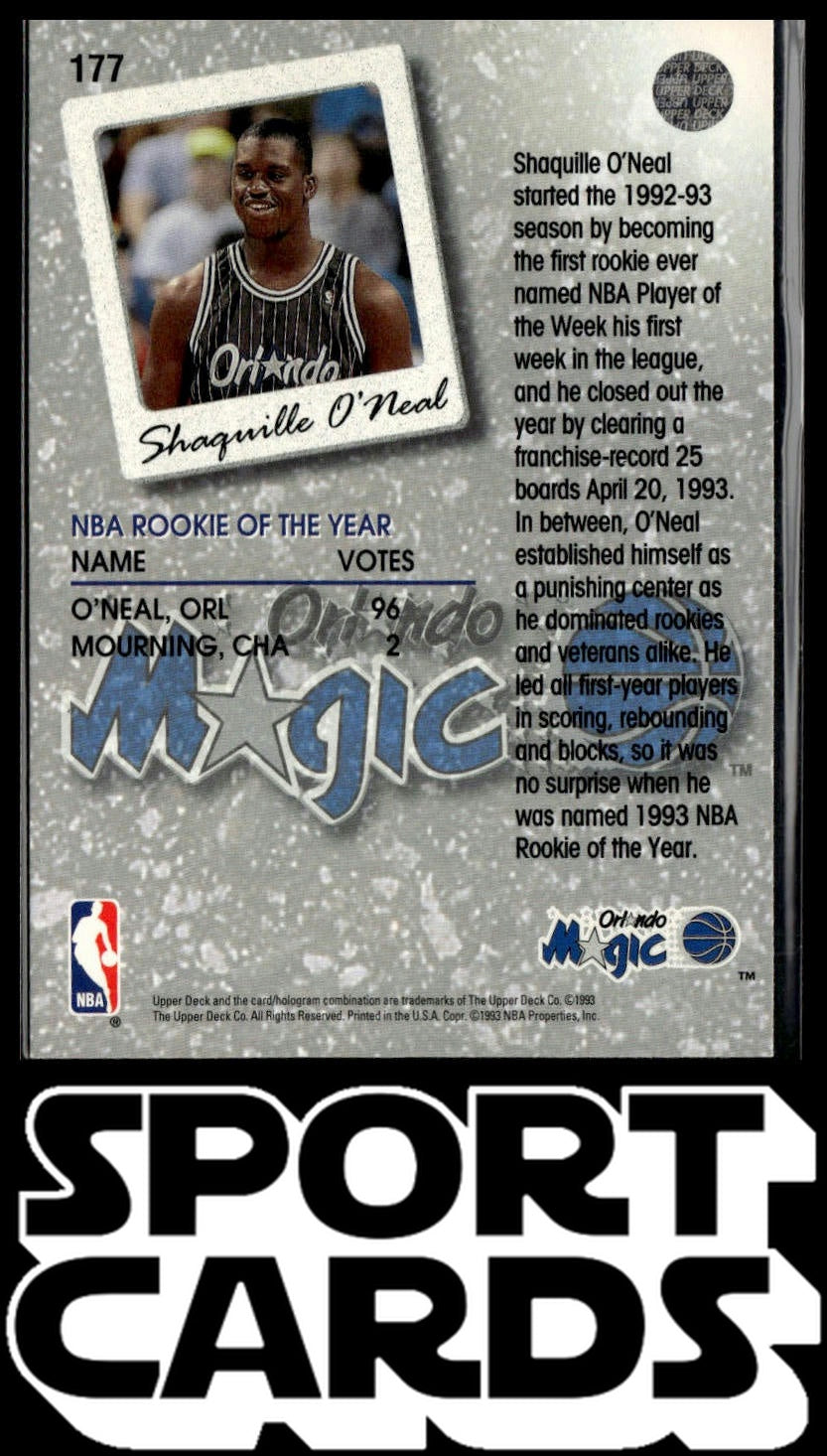 1993-94 Upper Deck #177 Shaquille O'Neal SportCards.com