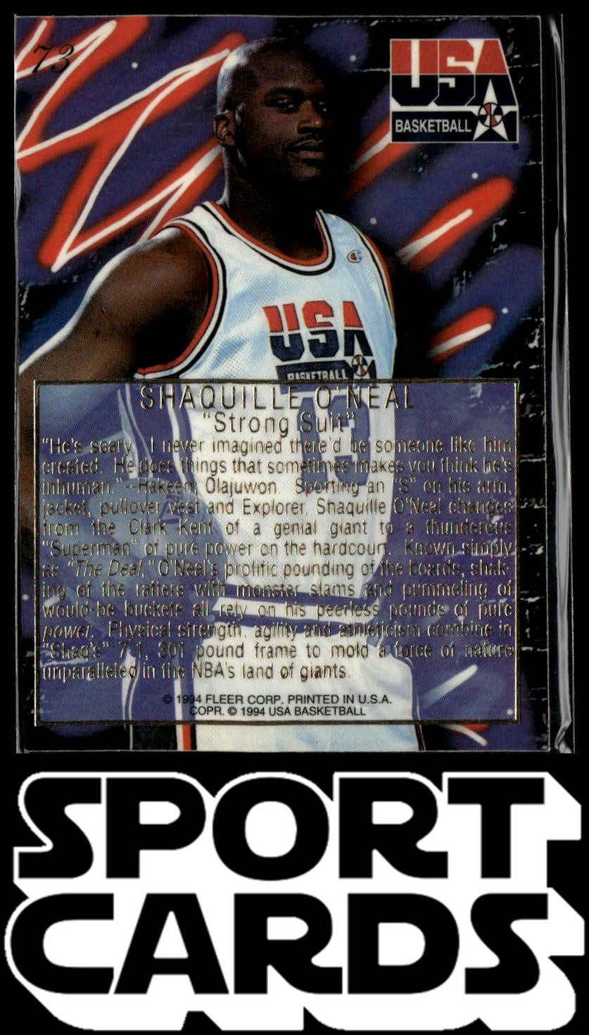 1994 Flair USA #73 Shaquille O'Neal SportCards.com