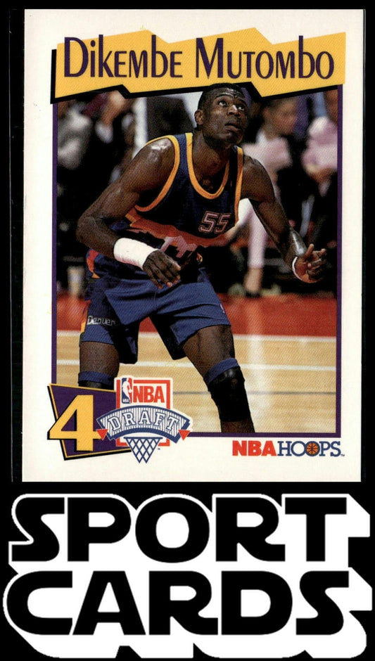 1991-92 Hoops McDonald's #48 Dikembe Mutombo SportCards.com
