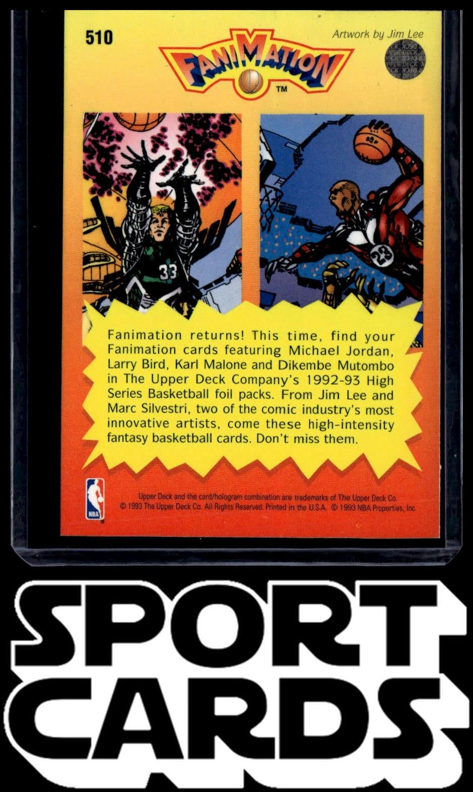 1992-93 Upper Deck #510 Larry Bird / Michael Jordan FAN SportCards.com
