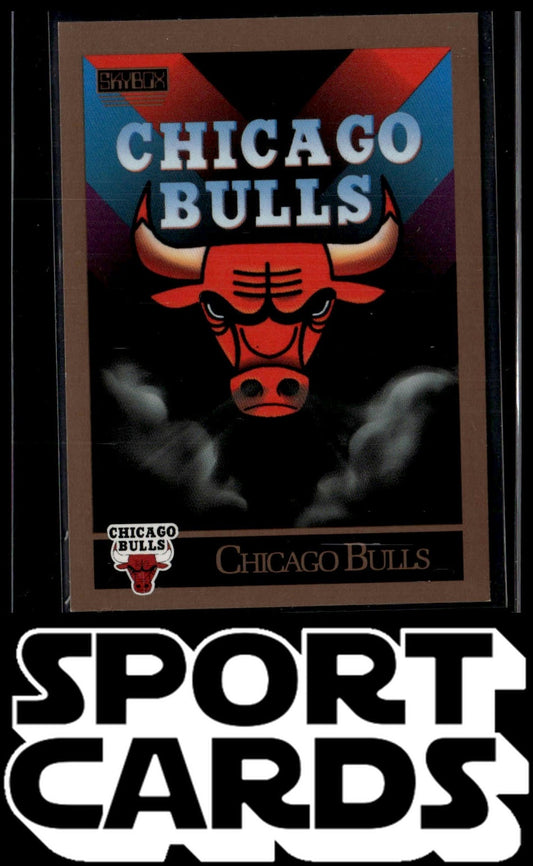 1990-91 SkyBox #331 Chicago Bulls Logo/Checklist CL SportCards.com