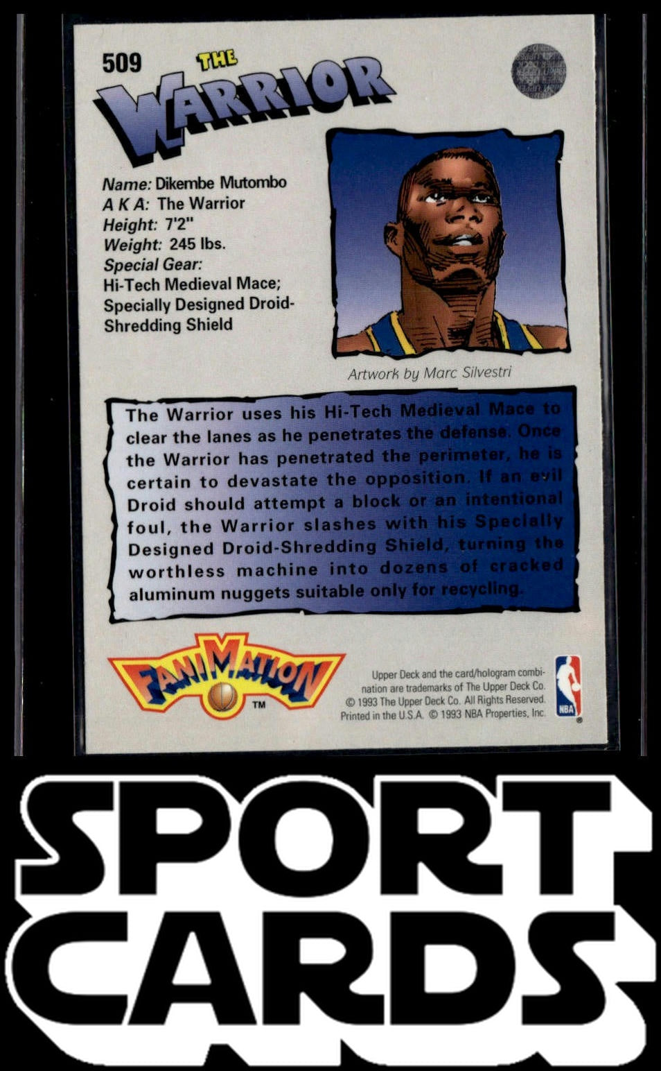 1992-93 Upper Deck #509 Dikembe Mutombo SportCards.com