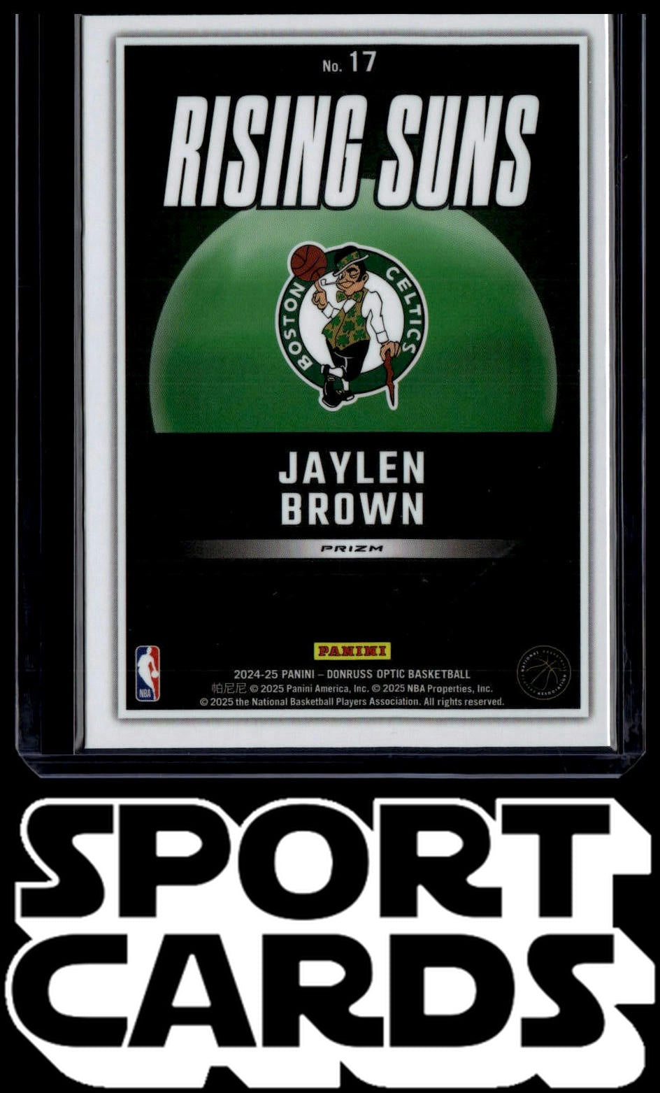 2024-25 Donruss Optic #17 Jaylen Brown Rising Suns SportCards.com
