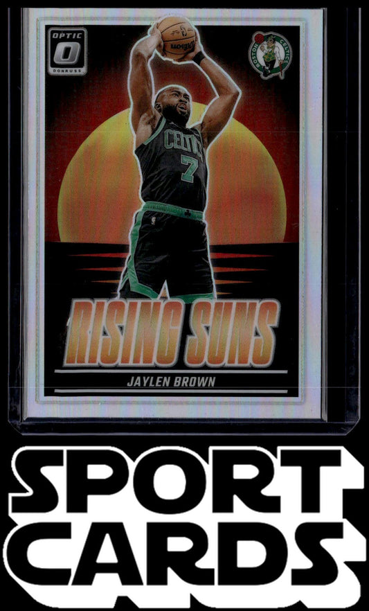 2024-25 Donruss Optic #17 Jaylen Brown Rising Suns SportCards.com