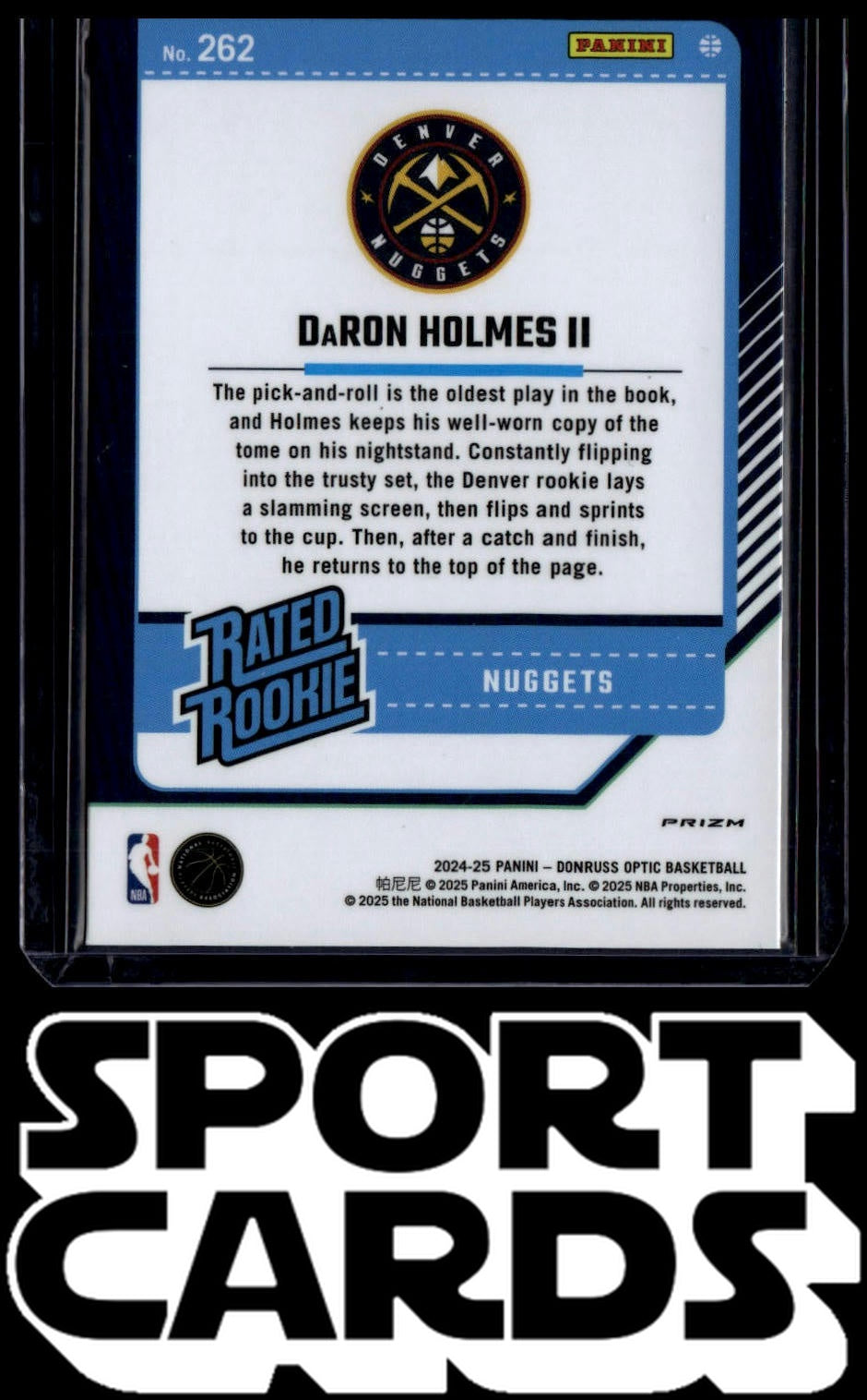 2024-25 Donruss Optic #262 DaRon Holmes II Holo SportCards.com