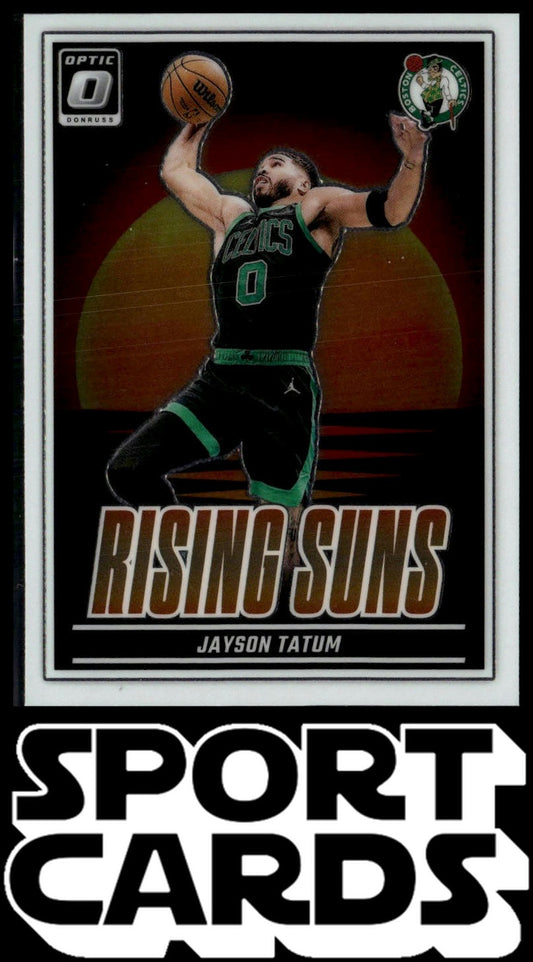 2024-25 Donruss Optic #20 Jayson Tatum Rising Suns SportCards.com