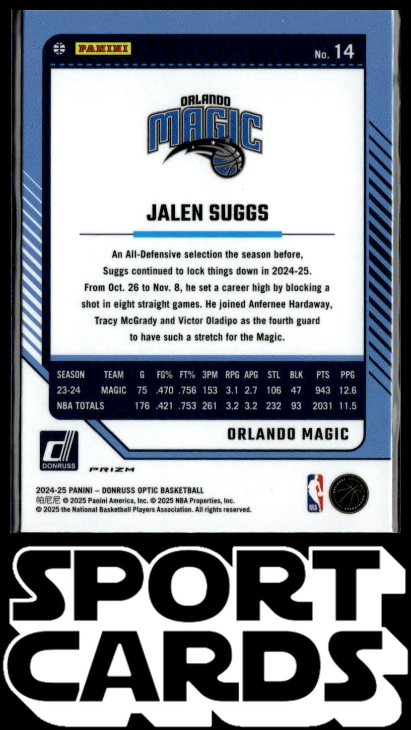 2024-25 Donruss Optic #14 Jalen Suggs Purple SportCards.com