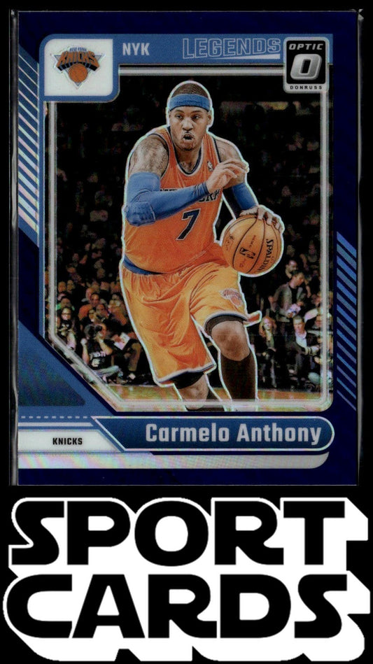 2024-25 Donruss Optic #250 Carmelo Anthony Purple SportCards.com