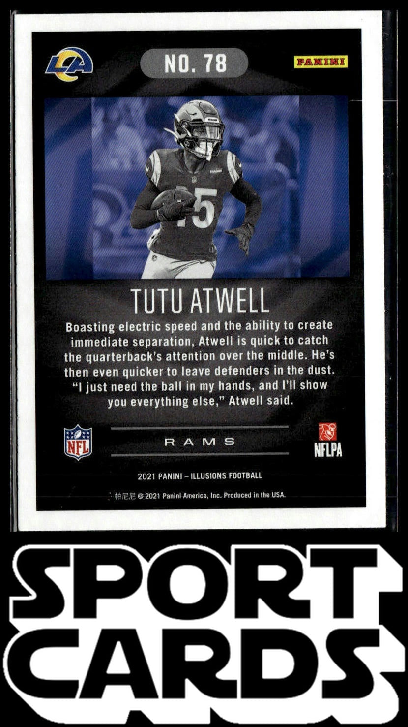 2021 Panini Illusions #78 Tutu Atwell SportCards.com