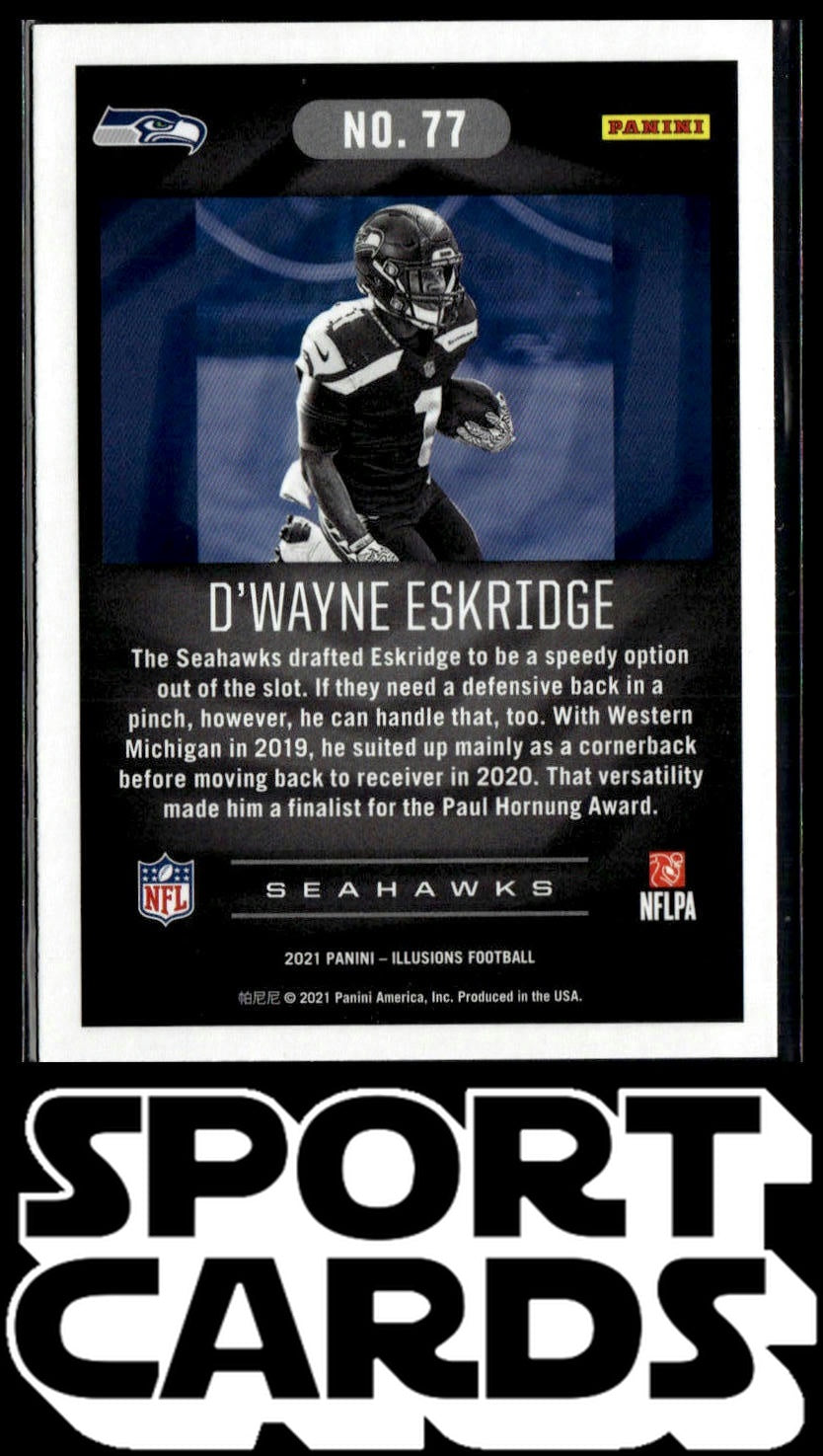 2021 Panini Illusions #77 D'Wayne Eskridge SportCards.com