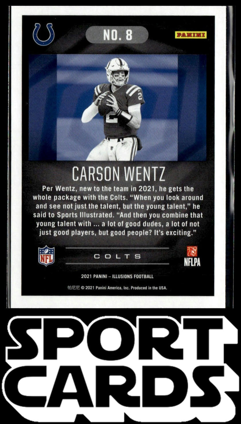 2021 Panini Illusions #8 Carson Wentz SportCards.com