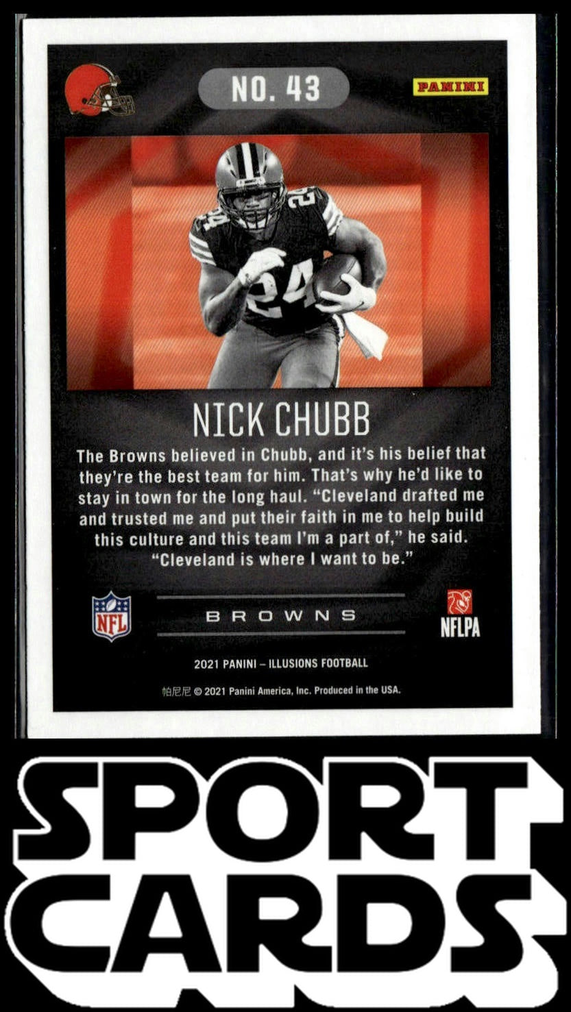 2021 Panini Illusions #43 Nick Chubb Retail SportCards.com