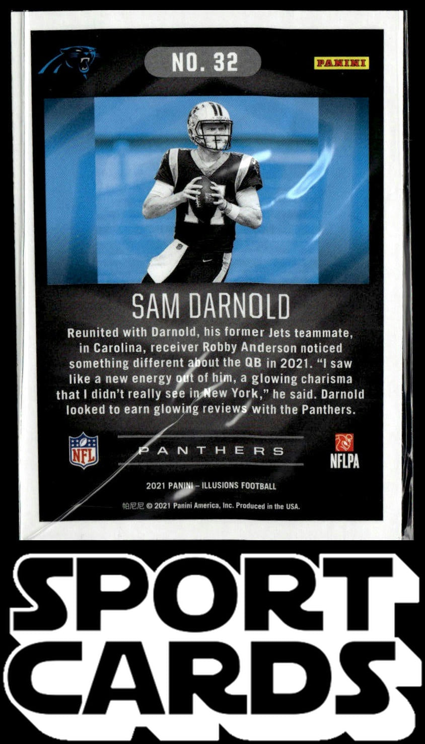 2021 Panini Illusions #32 Sam Darnold Retail SportCards.com