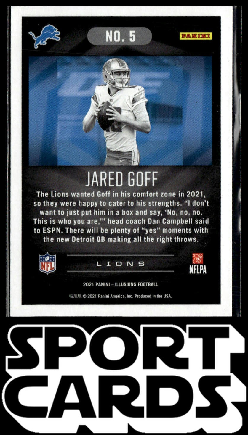 2021 Panini Illusions #5 Jared Goff Retail SportCards.com