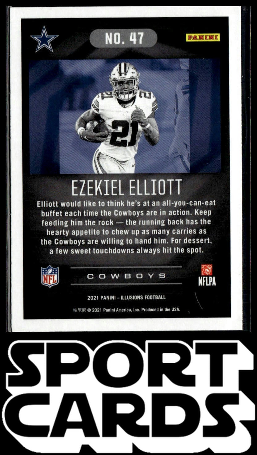 2021 Panini Illusions #47 Ezekiel Elliott SportCards.com