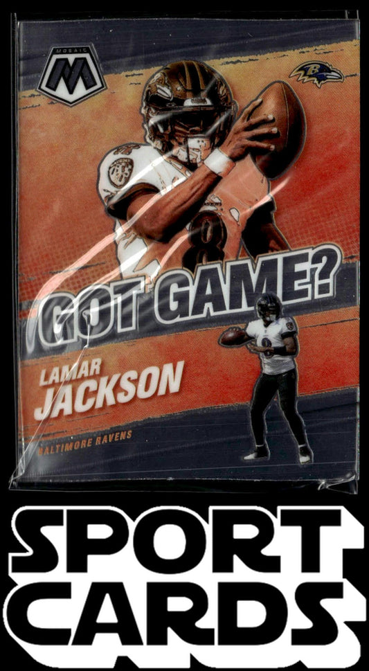 2021 Panini Mosaic #GG-4 Lamar Jackson Got Game? SportCards.com