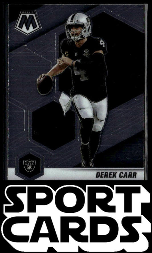 2021 Panini Mosaic #104 Derek Carr Prizm Silver SportCards.com
