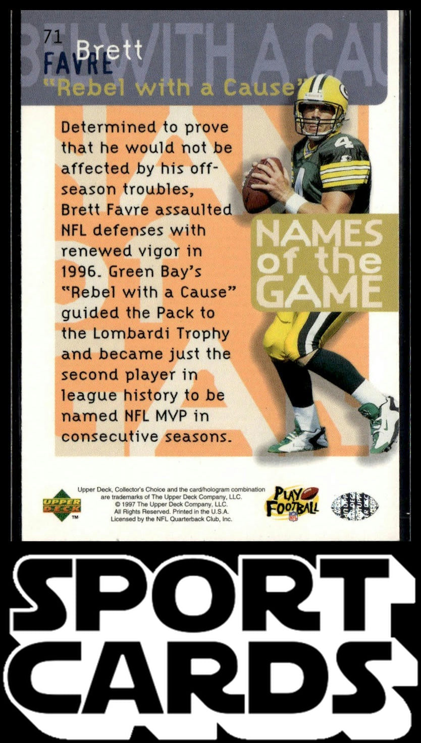 1997 Collector's Choice #71 Brett Favre SportCards.com