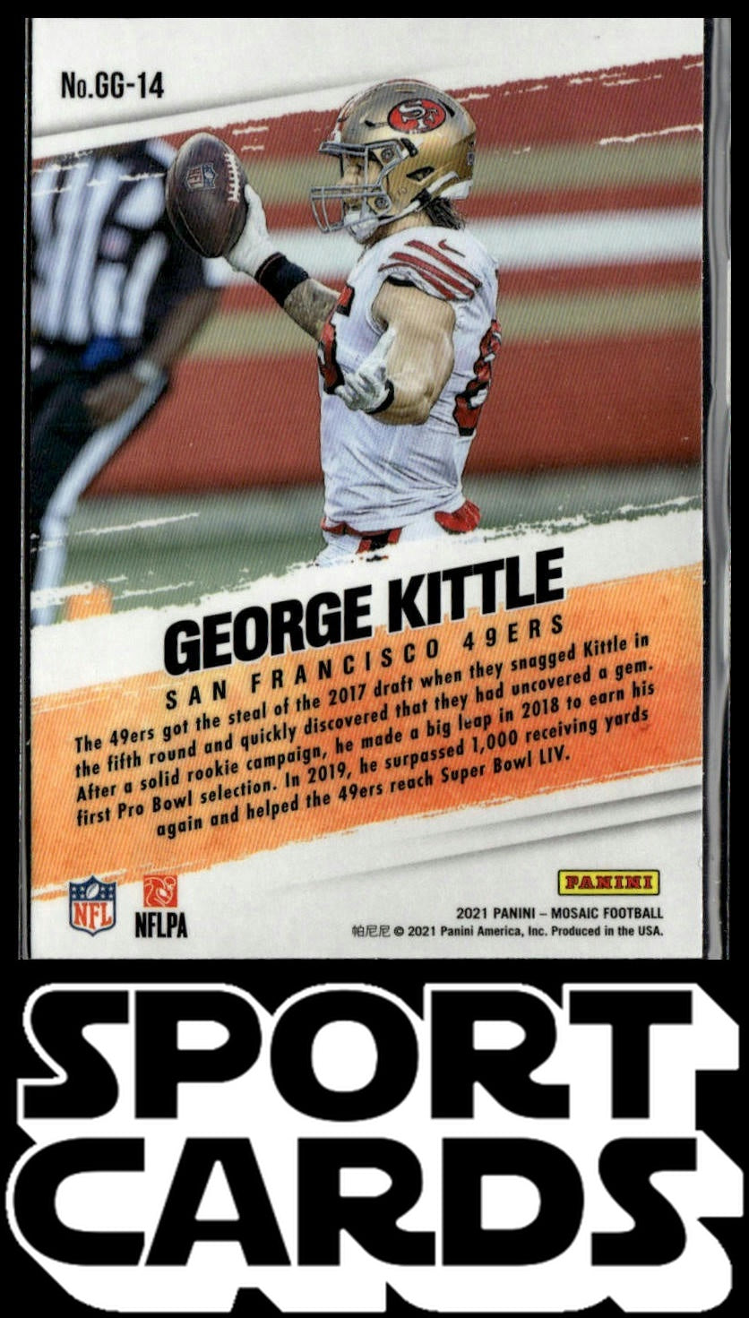 2021 Panini Mosaic #GG-14 George Kittle Got Game? SportCards.com