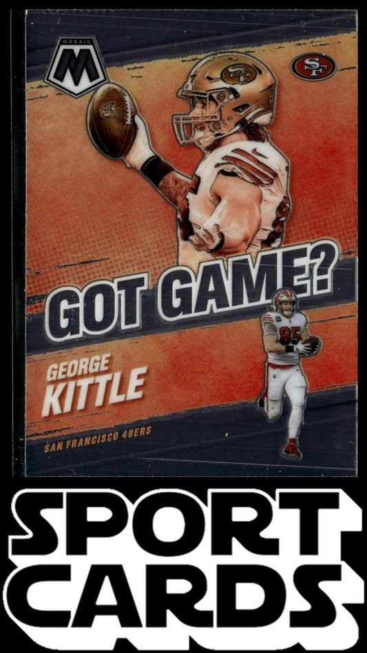 2021 Panini Mosaic #GG-14 George Kittle Got Game? SportCards.com