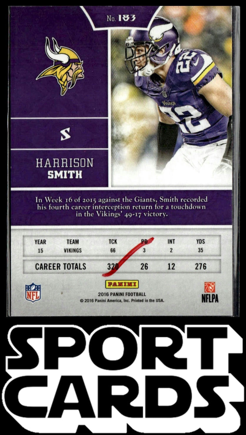 2016 Panini #183 Harrison Smith SportCards.com