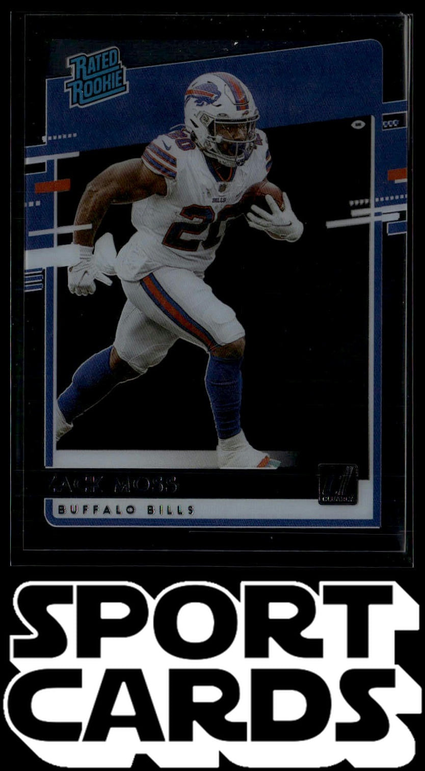 2020 Panini Chronicles #RR-ZM Zack Moss Clearly Donruss Rated Rookie