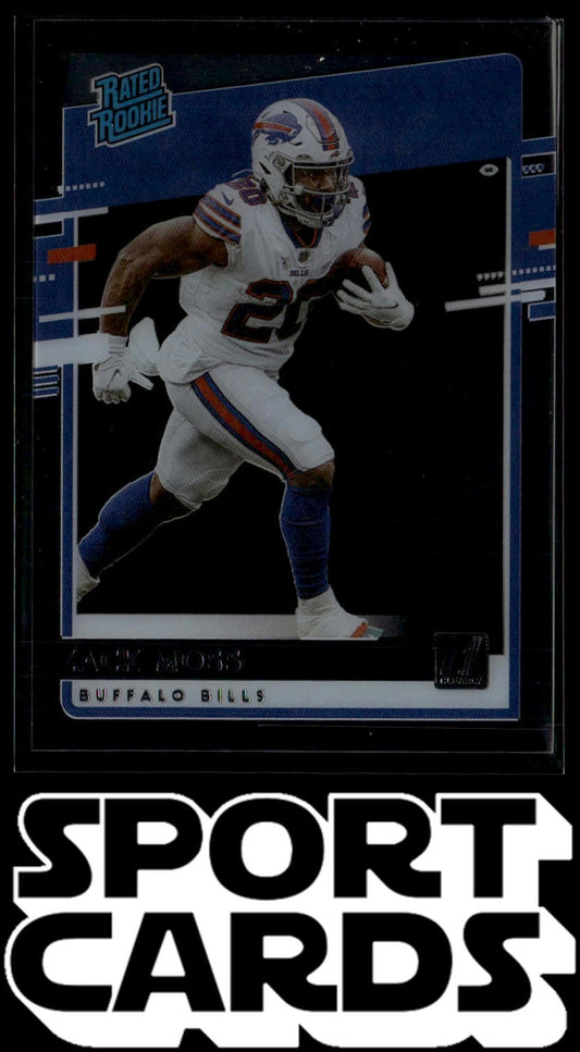 2020 Panini Chronicles #RR-ZM Zack Moss Clearly Donruss Rated Rookie
