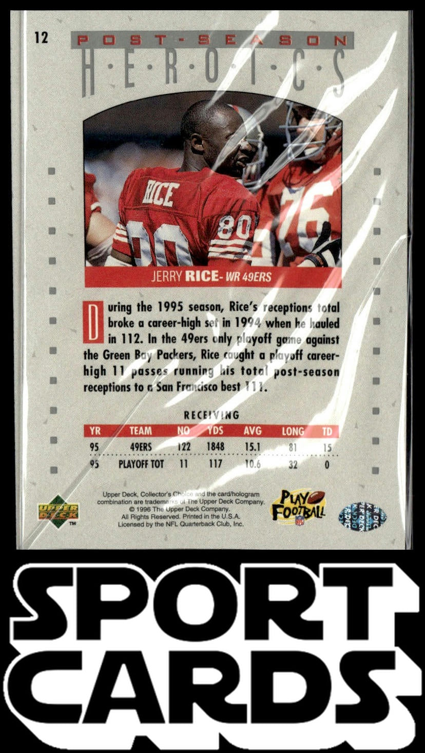 1995 Collector's Choice Update #12 Jerry Rice Post-Season Heroics