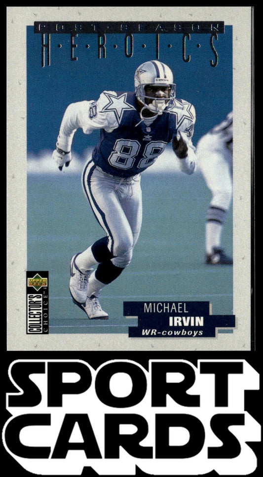 1995 Collector's Choice Update #18 Michael Irvin Post-Season Heroics