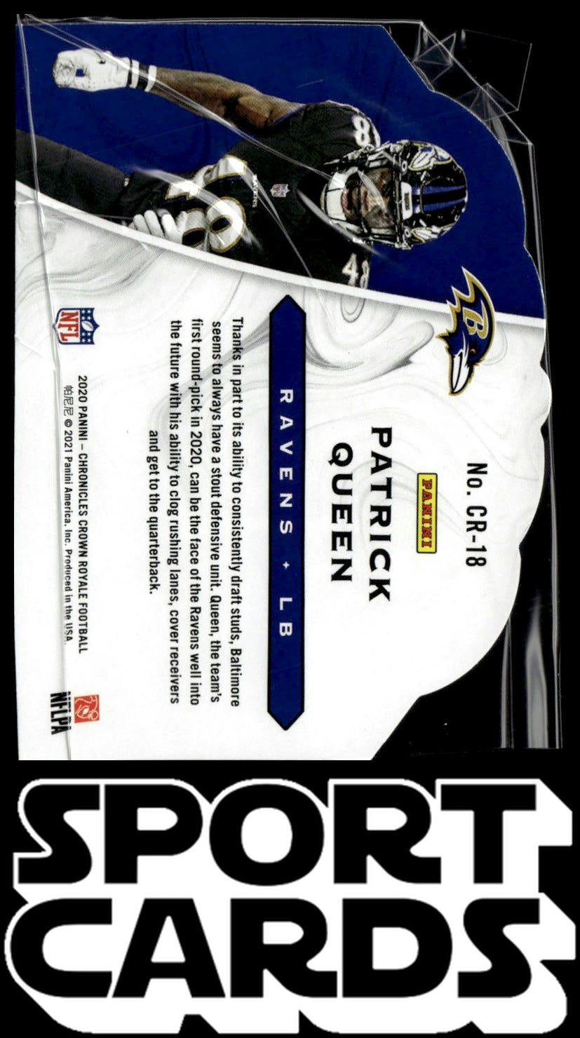 2020 Panini Chronicles #CR-18 Patrick Queen Crown Royale SportCards.com