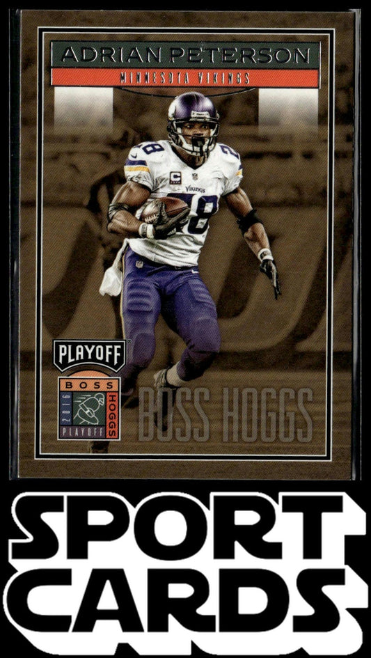 2016 Panini Playoff #BH-AP Adrian Peterson Boss Hoggs SportCards.com
