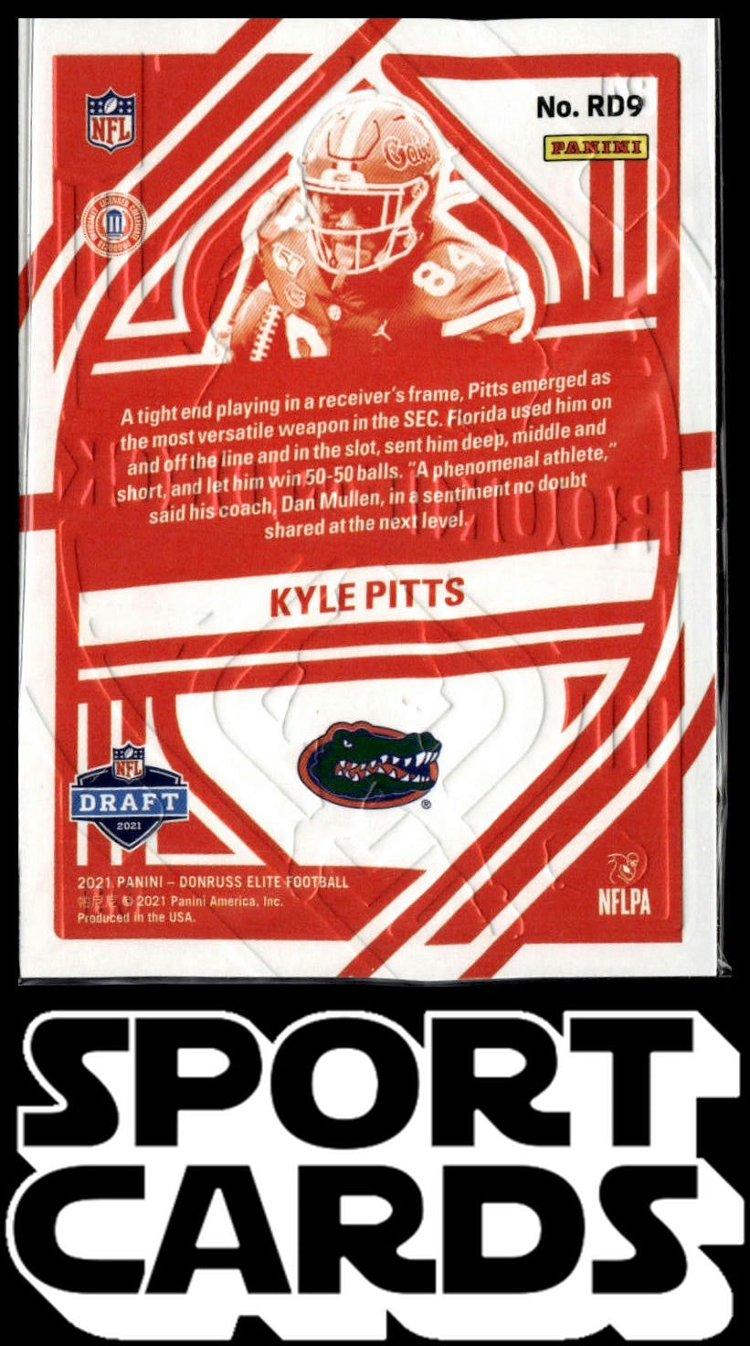 2021 Donruss Elite #RD9 Kyle Pitts Rookie on Deck SportCards.com